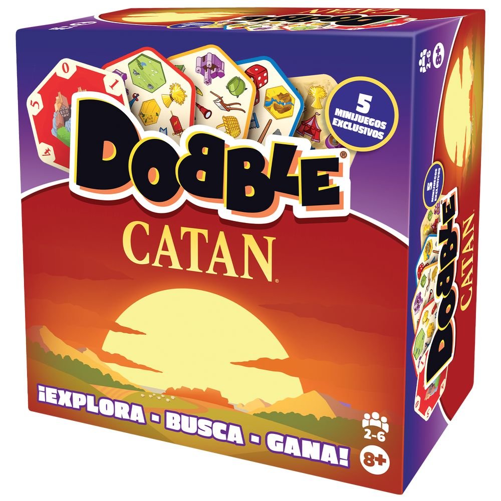 ASMODEE JUEGO DE CARTAS DOBBLE CATAN DOBBLE 5x13x13 Cms.