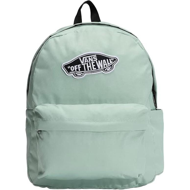 Mochila Vans Realm Classic verde menta, con compartimento amplio y diseño urbano y deportivo