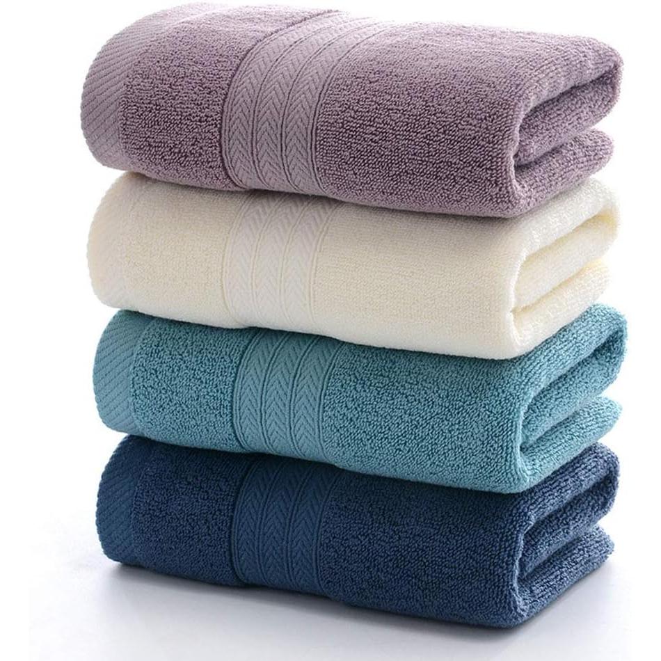 Toallas de mano ultra absorbentes y suaves de Algodón Paquete de 4, 34*73cm para baño, Hand, dear, Gimnasio y spa
