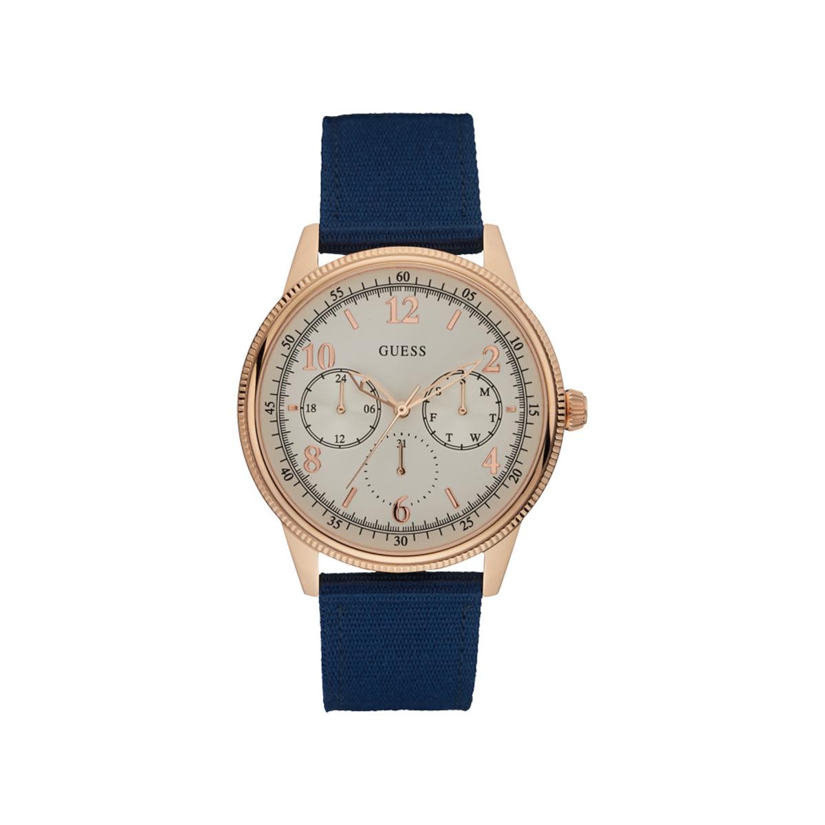 Guess Reloj Hombre Analogico Cuarzo con Correa de Nylon W0863G4