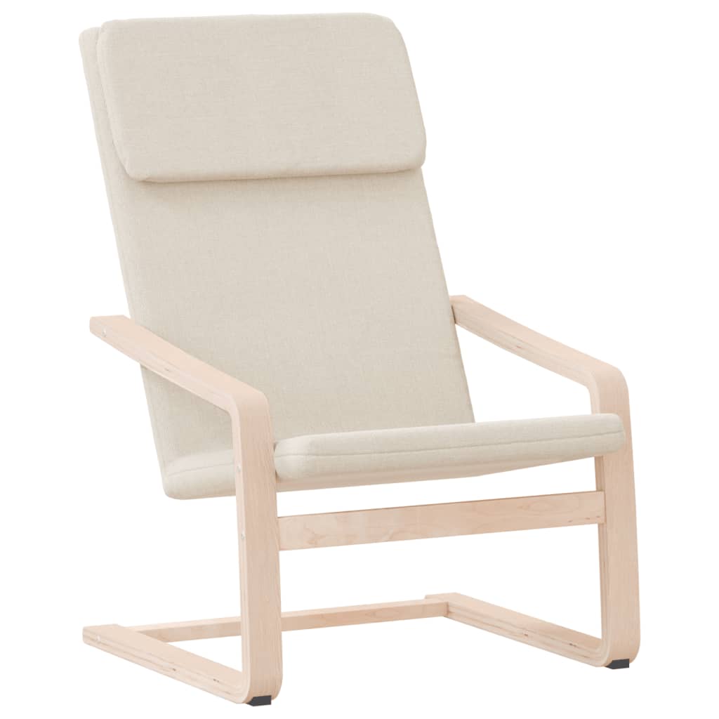 vidaXL Sillón de relax de tela color crema