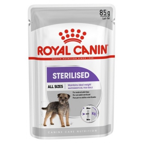 Royal Canin – Comida húmeda para perros adultos Royal Canin Sterilised All Sizes. 1020 g