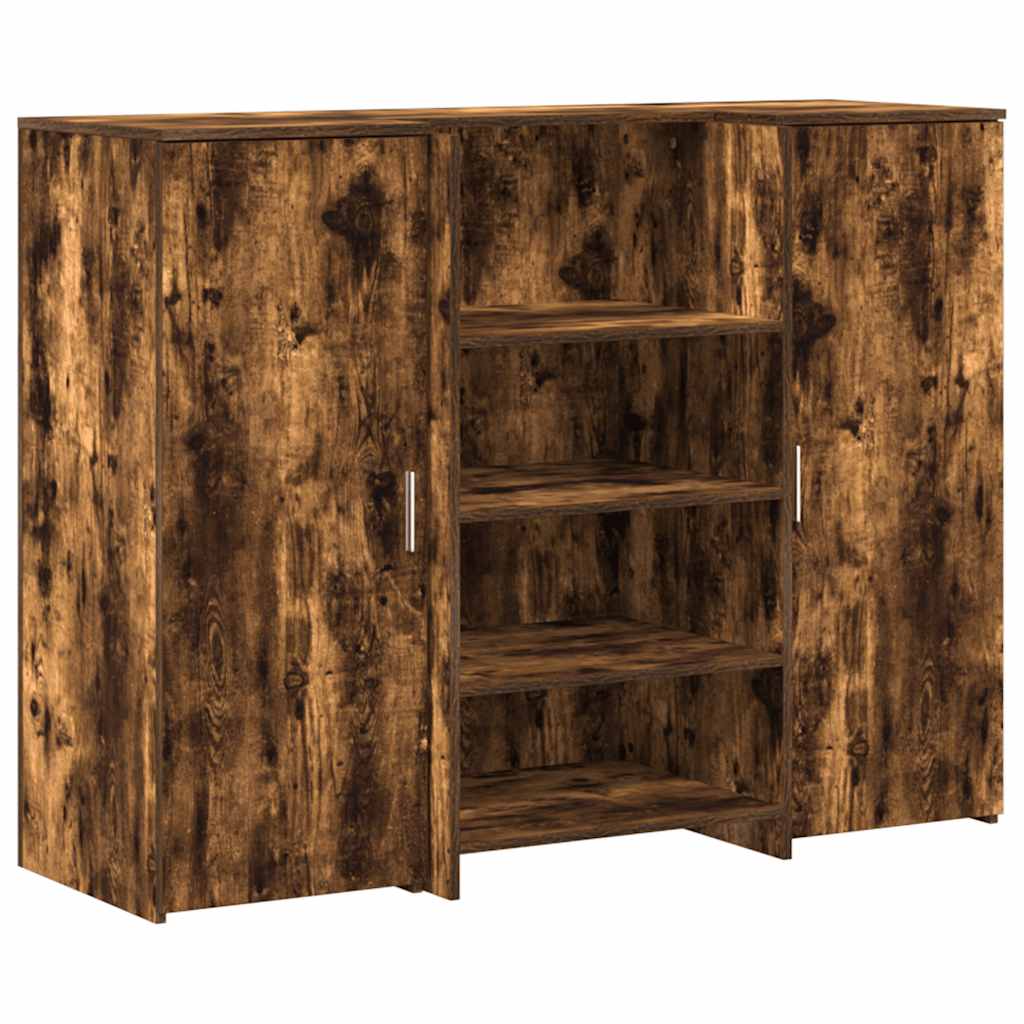 vidaXL Mostrador de recepción  135x50x103,5 cm madera ingeniería Multicolor