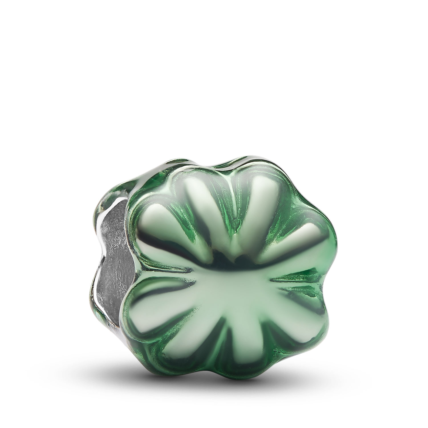 Pandora Charm Mini en plata de ley Trébol Verde 794817C01 , para Mujer