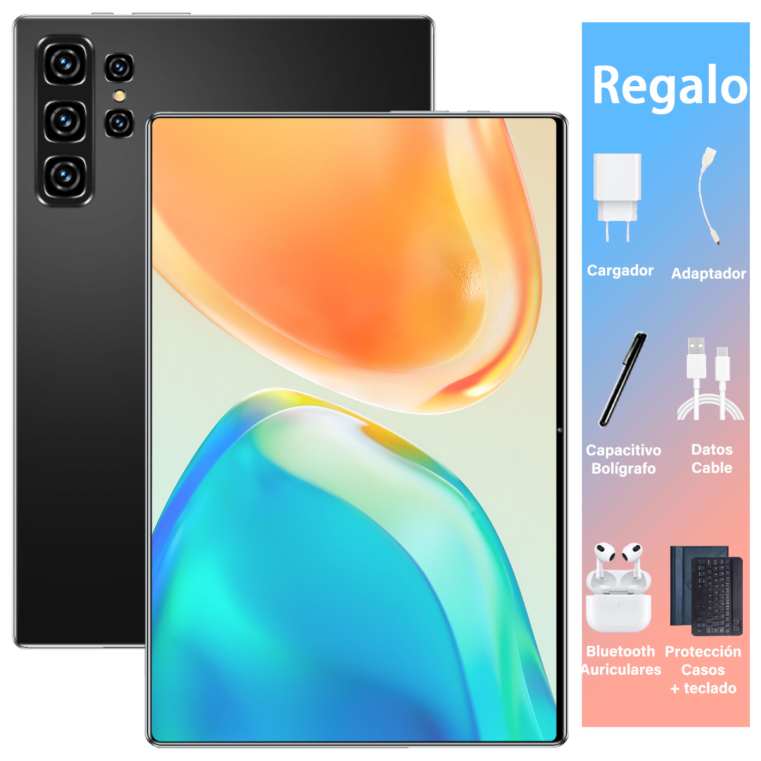 New Global Version PAD Android 13 Tablet 10.36 Inch HD 16GB+1TB 12000 mAh 5G Dual SIM Wifi Tables PC
