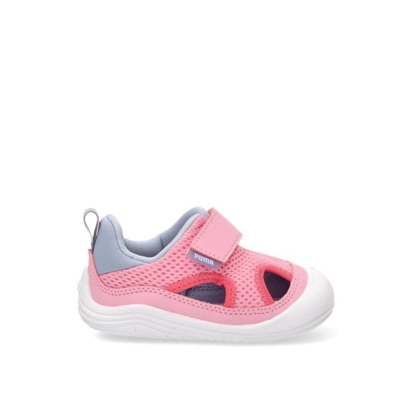Sandalia Zapatilla Sandalia Puma Pristis - Niña - Suela Plana - Modelo 404954 - Color Rosa