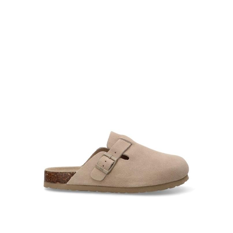 Zueco Xti - Mujer - Suela Plana - Modelo 142871 - Color Beige