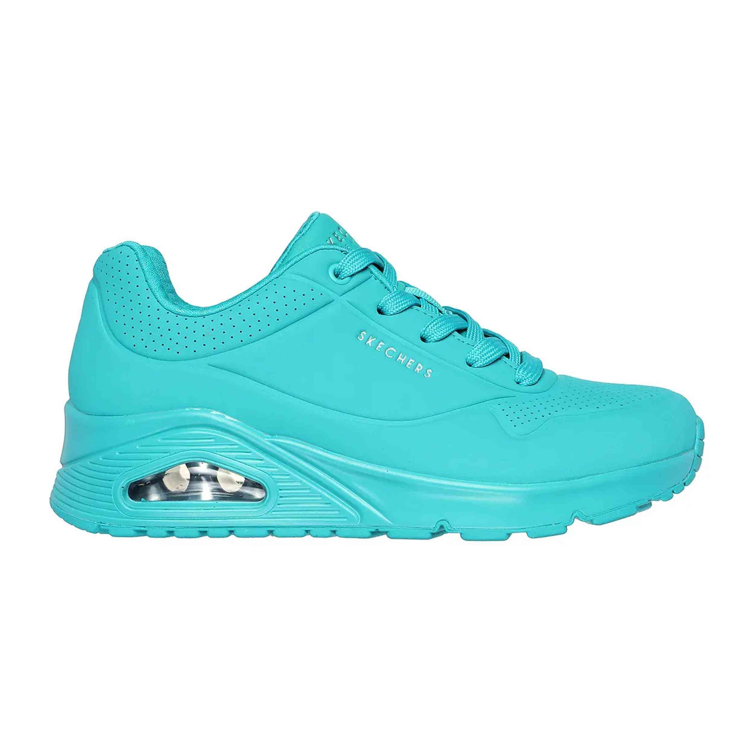 Skechers Uno Stand - Turquesa - Zapatillas Cámara Aire Mujer MKP