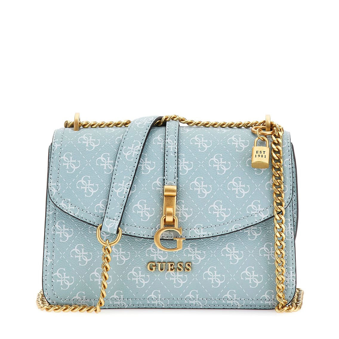 Guess Bandolera G James Turquesa HWQA92 13200-TRI , para Mujer