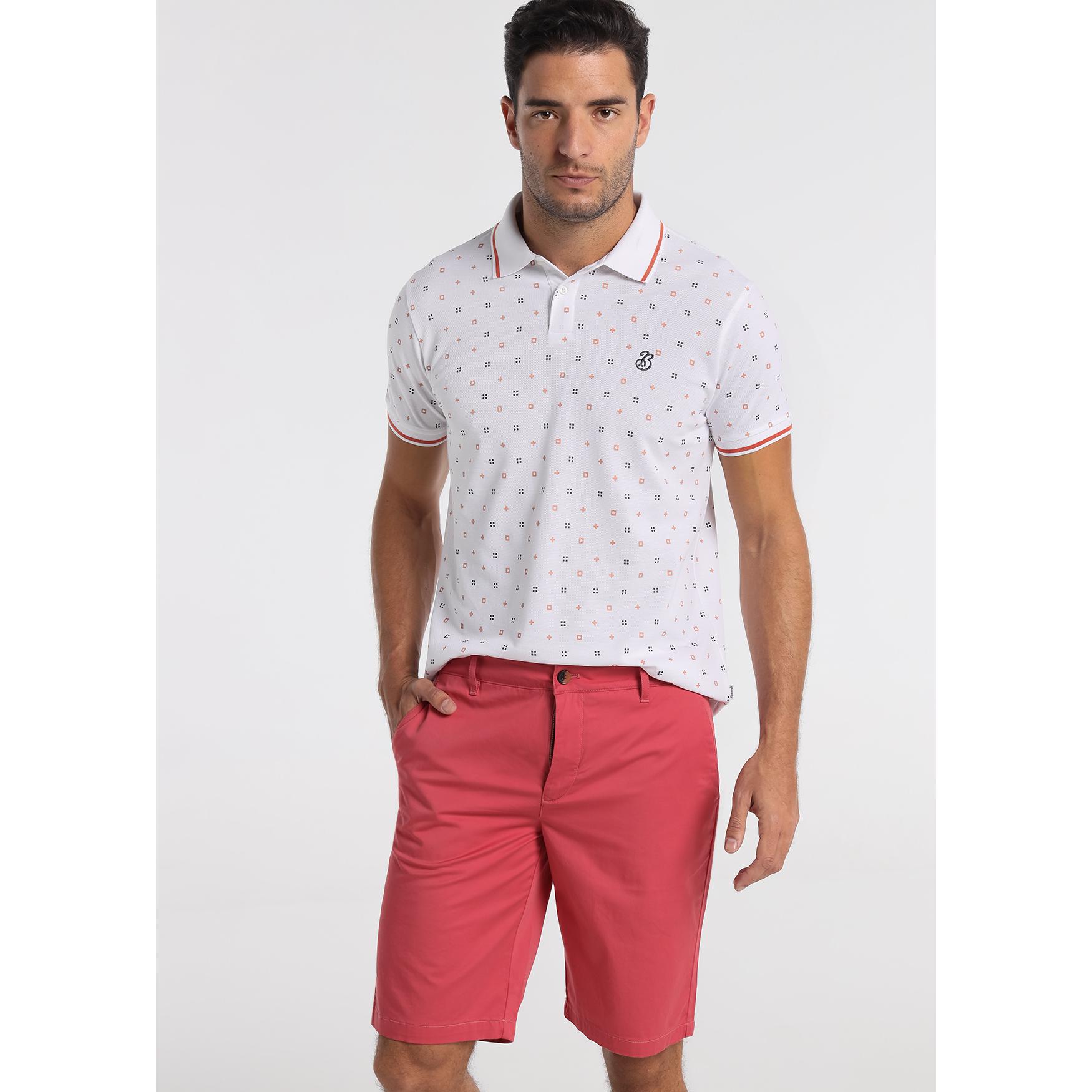 BENDORFF - Polo manga corta de punto piqué mini print