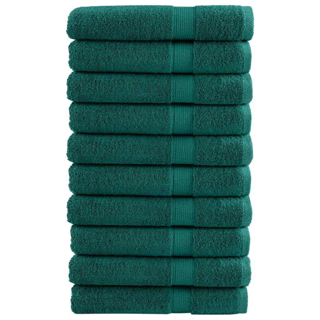 vidaXL Toallas de sauna 10 uds 100% algodón 80x200 cm 600 gsm Color Morado, orange, Negro y mas