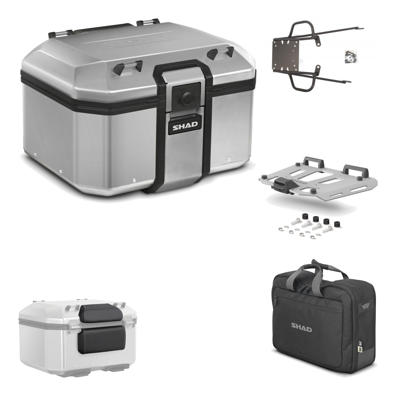 Baul Trasero + Herraje Montaje + Parrilla + Accesorios Tr48 Terra KIT-188370