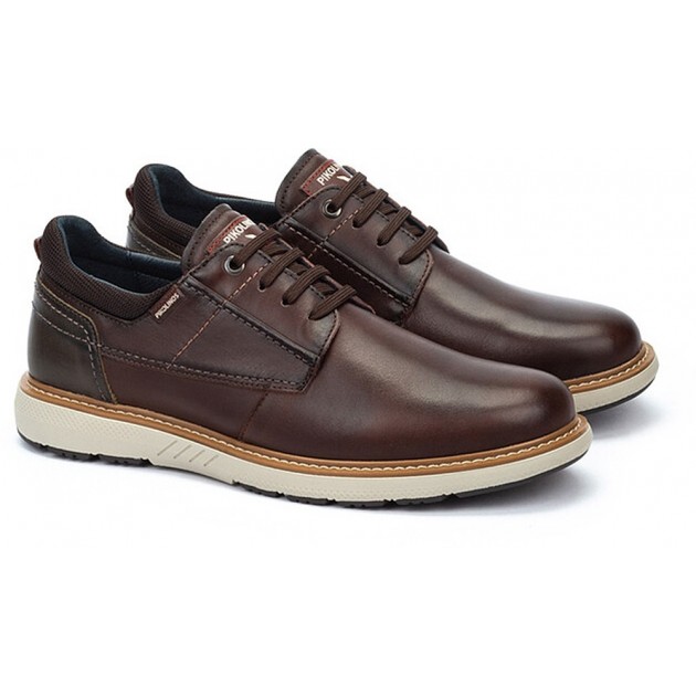 PIKOLINOS BILBAO M8D-4292C1 zapatos de hombre de piel de primera calidad con cordones, plantilla extraible, ultraligero.