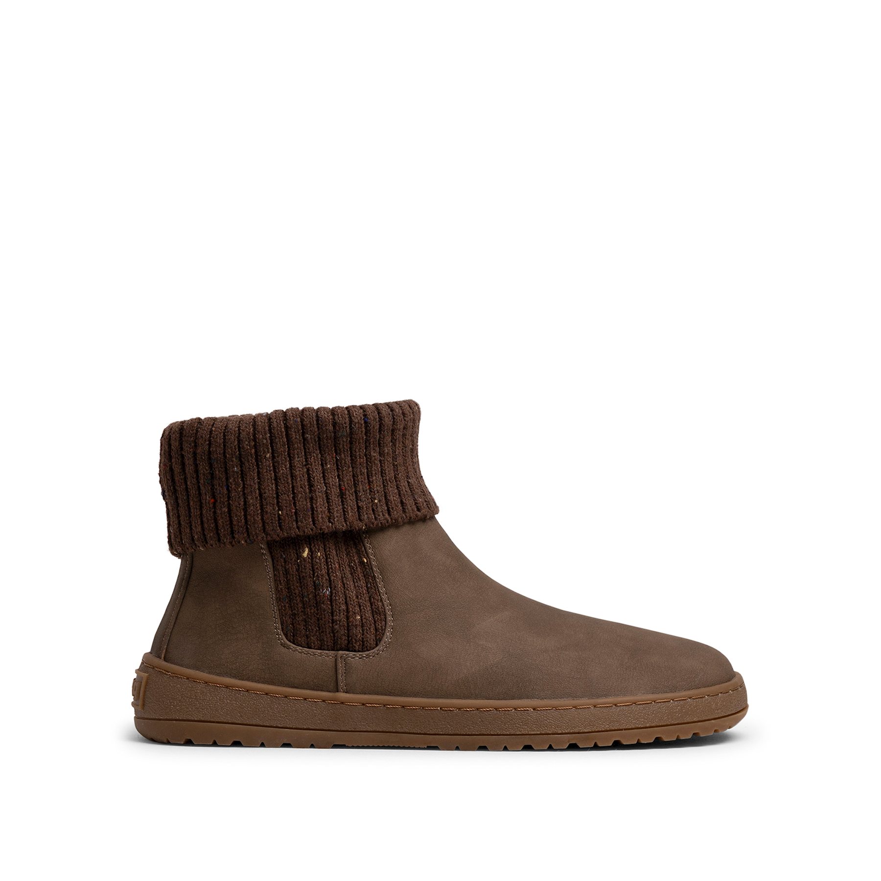 Mustang-MTNG botines planos barefoot mujer free alask marron con cierre cremallera y tipo de puntera redonda
