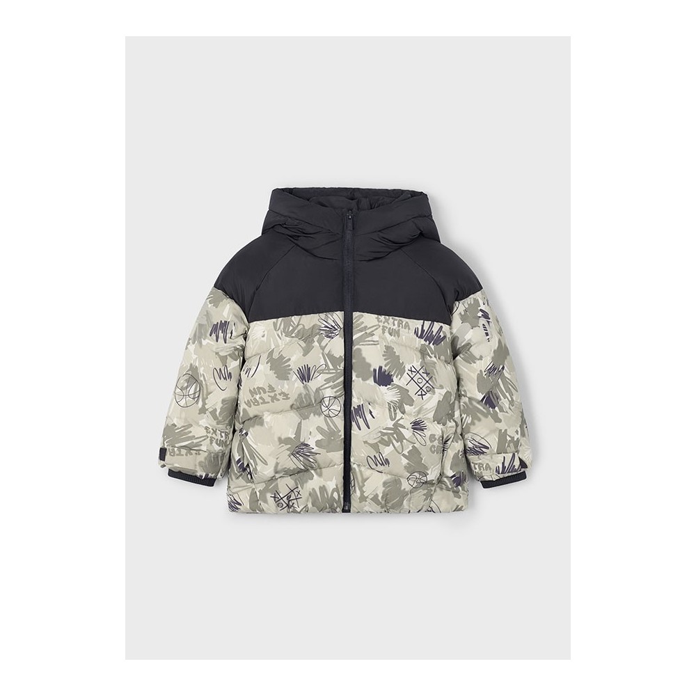 Moda infantil niño MAYORAL 4.417 061 CHAQUETON ESTAMPADO SOMBRA 37548 25I