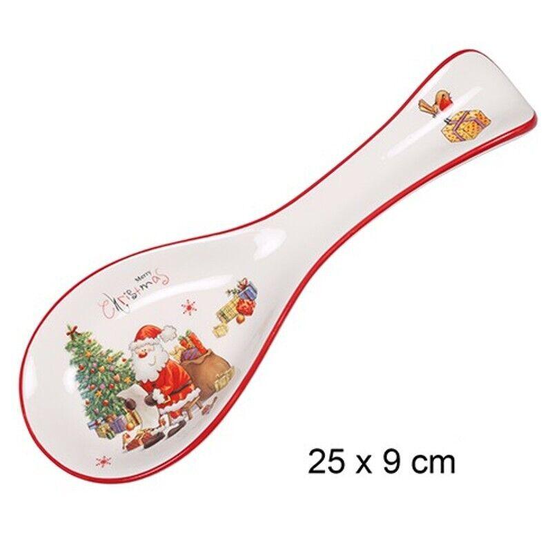 Juego de Vajilla Cerámica de Navidad Menaje de Mesa Vajilla Navideña: Plato, Entremesera, Bandeja, Cuenco, cuchara, Tartera, Aceitera, Vinagrera, Saleros, Pimientero, Azucarero, Campana,,,