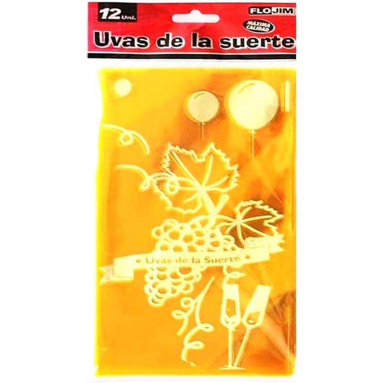 PlusHome BANDEJA DE UVAS DE LA SUERTE NOCHEVIEJA O FIN DE AÑO(PACK DE 2/6/12 BANDEJAS)