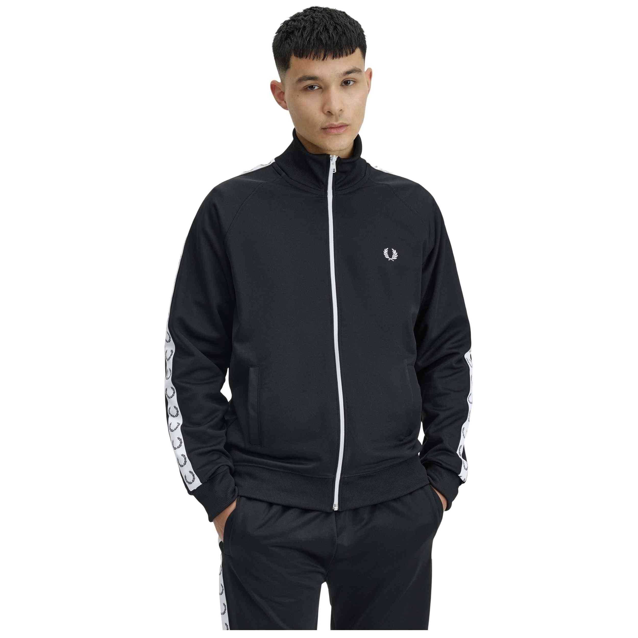 Sudadera Fred Perry modelo J462019809 para hombre y mujer en color Negro