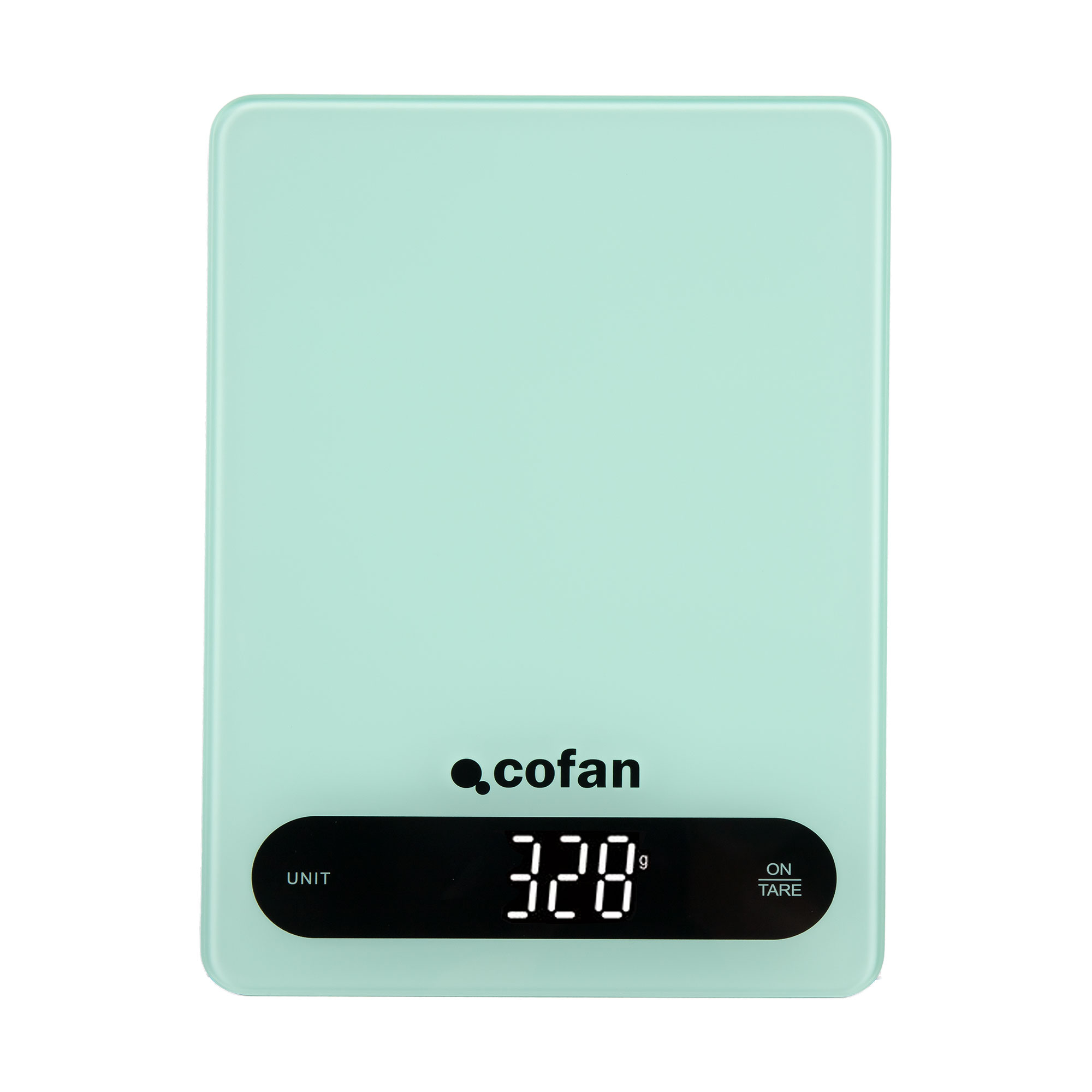 Cofan Báscula Digital de Cocina de vidrio templado con apagado automático | Máximo 10 kg | 4 Sensores de alta precisión
