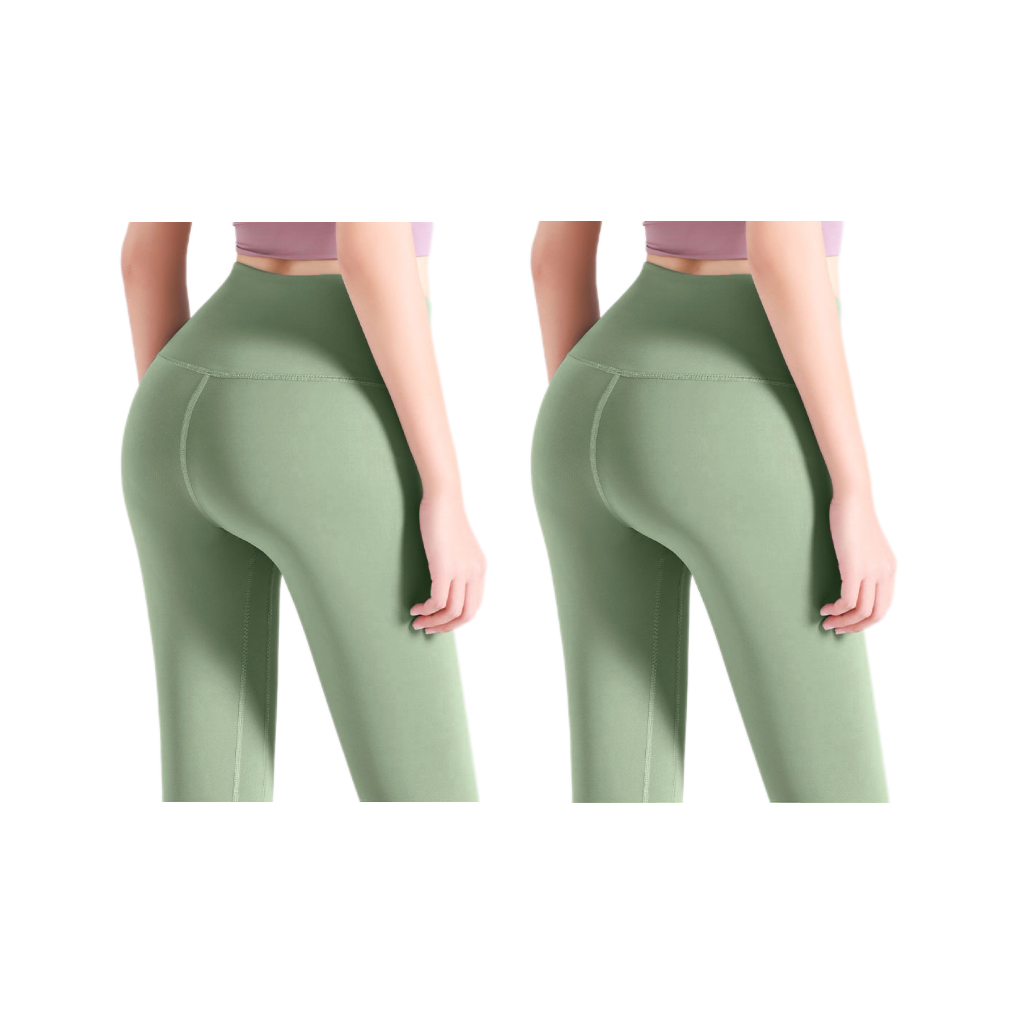 FREES COPES Legging【PACK 2 uds】Pantalones de Yoga de Cintura Alta para Mujeres, Leggings Deportivos de alta elasticidad para Gimnasio, tejido transpirable y sedoso
