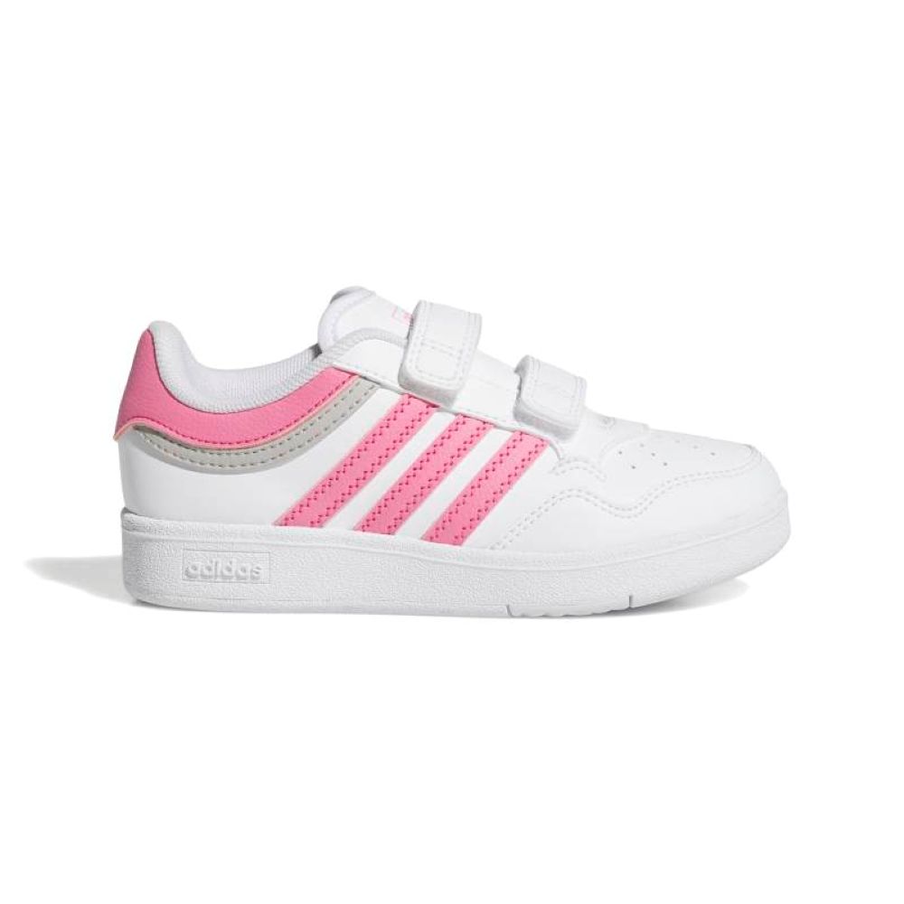 Zapatillas de niña ADIDAS HOOPS 4.0 blanca y rosa JI0907