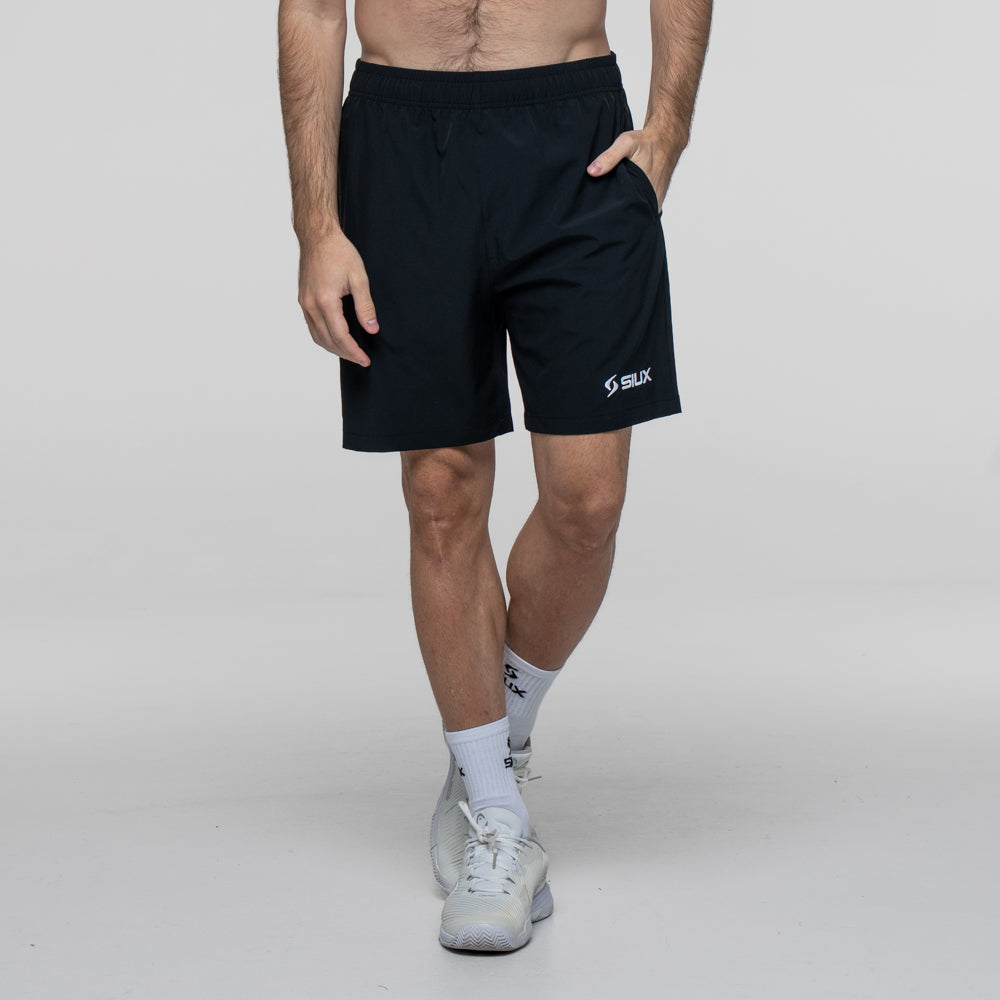 Siux - Pantalón de Pádel Negro Match Hombre - Elástico y Transpirable para Máxima Movilidad - Ropa Deportiva para Pádel - Pantalón Deportivo - Tejido Elástico - Tejido Transpirable