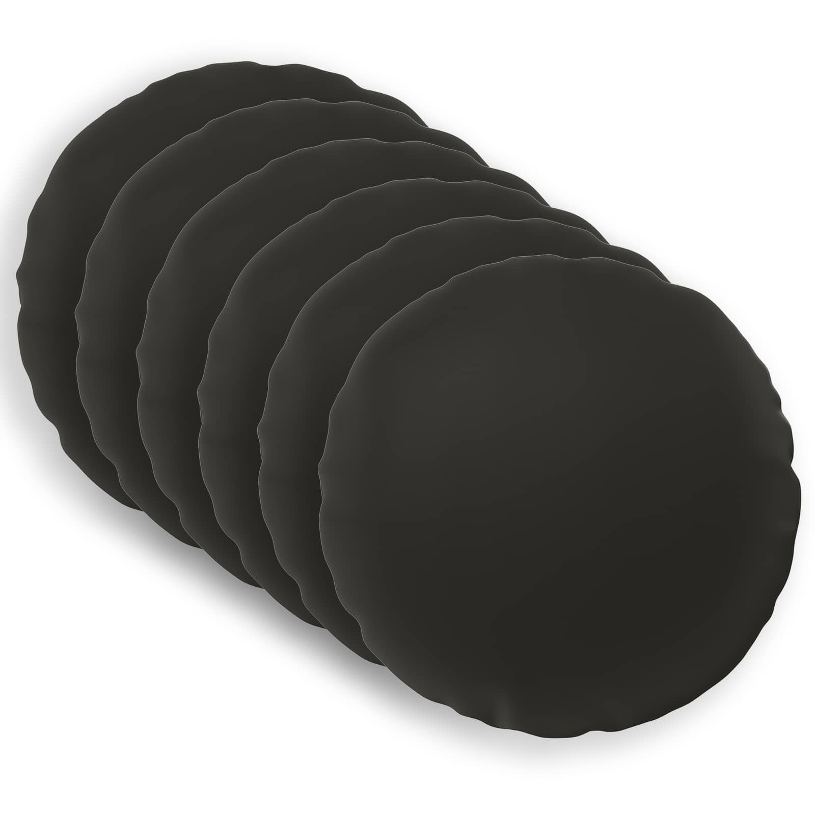 vidaXL Funda de almohada 6 uds. HEERLEN  Ø 50 cm Poliéster Multicolor