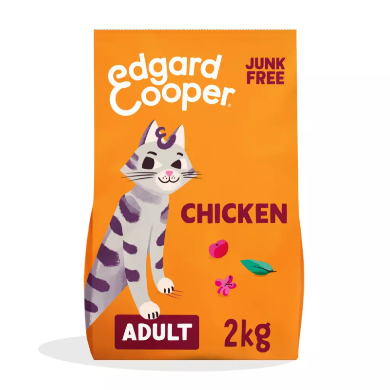 Edgard & Cooper – Pienso para gatos adultos Edgard & Cooper pollo sin cereales 2 kg.