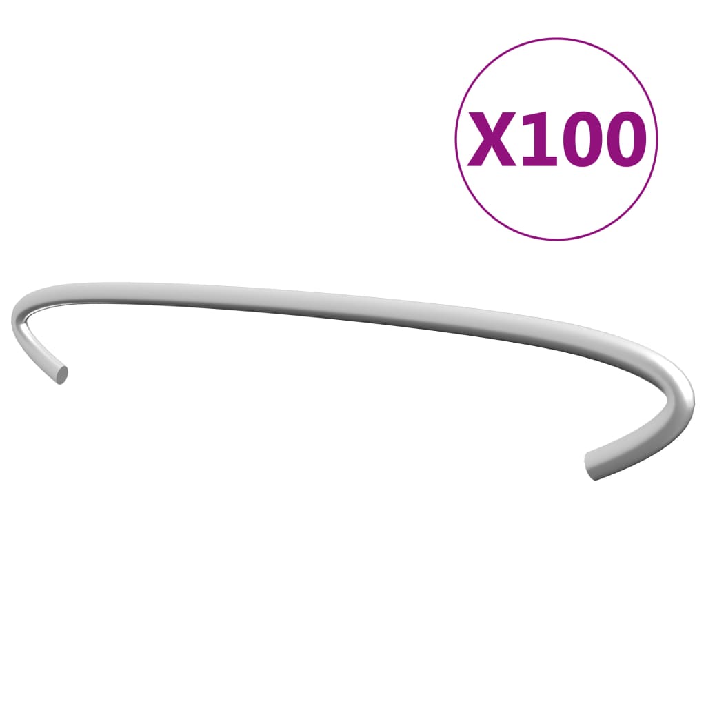 vidaXL Ganchos de Gaviones (100 unidades) Acero Galvanizado Colgador Separador Dimensiones 10 cm,  15 cm,  20 cm y mas