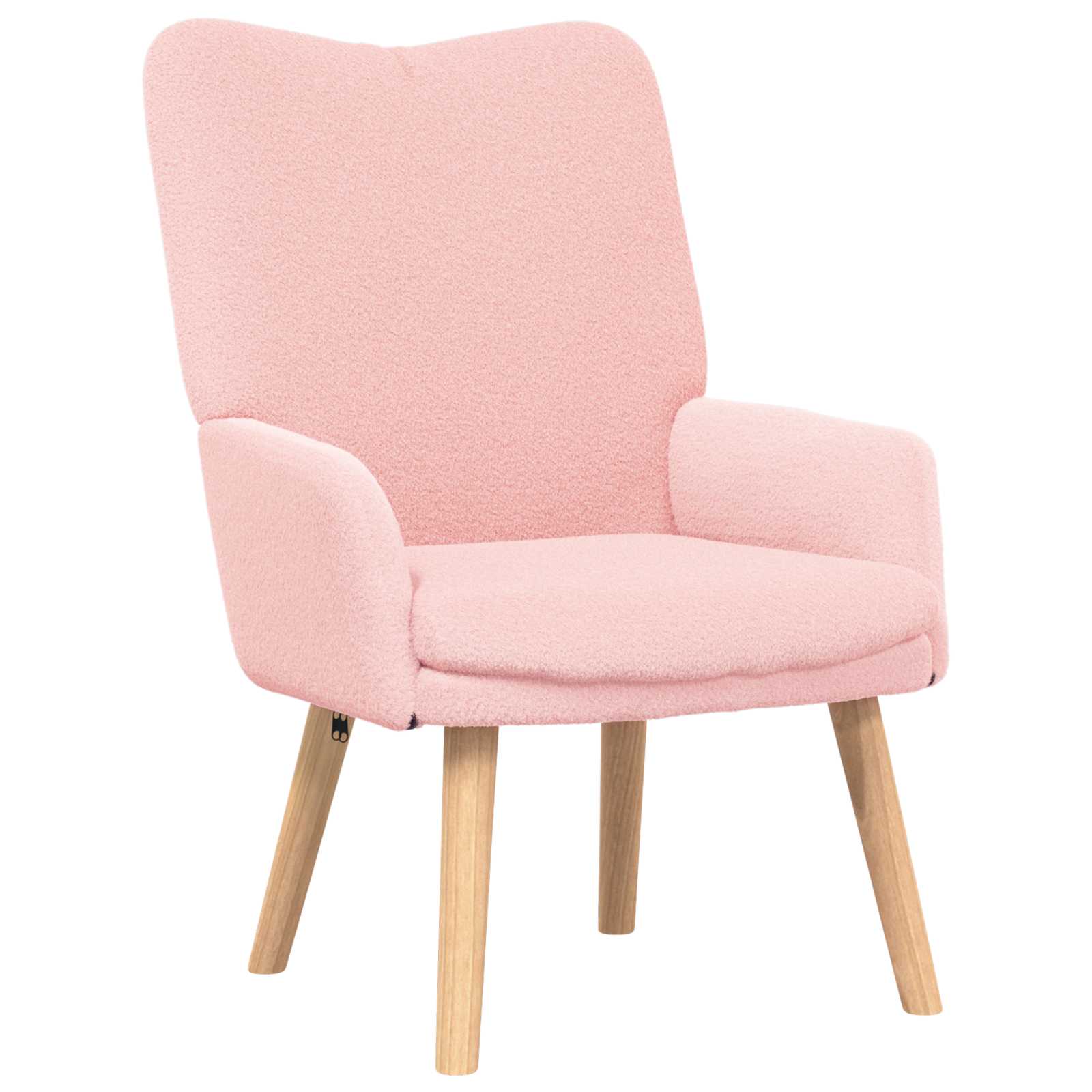 vidaXL sillón 63 x 67 x 94 cm Tela de Oveja y Contrachapado Multicolor