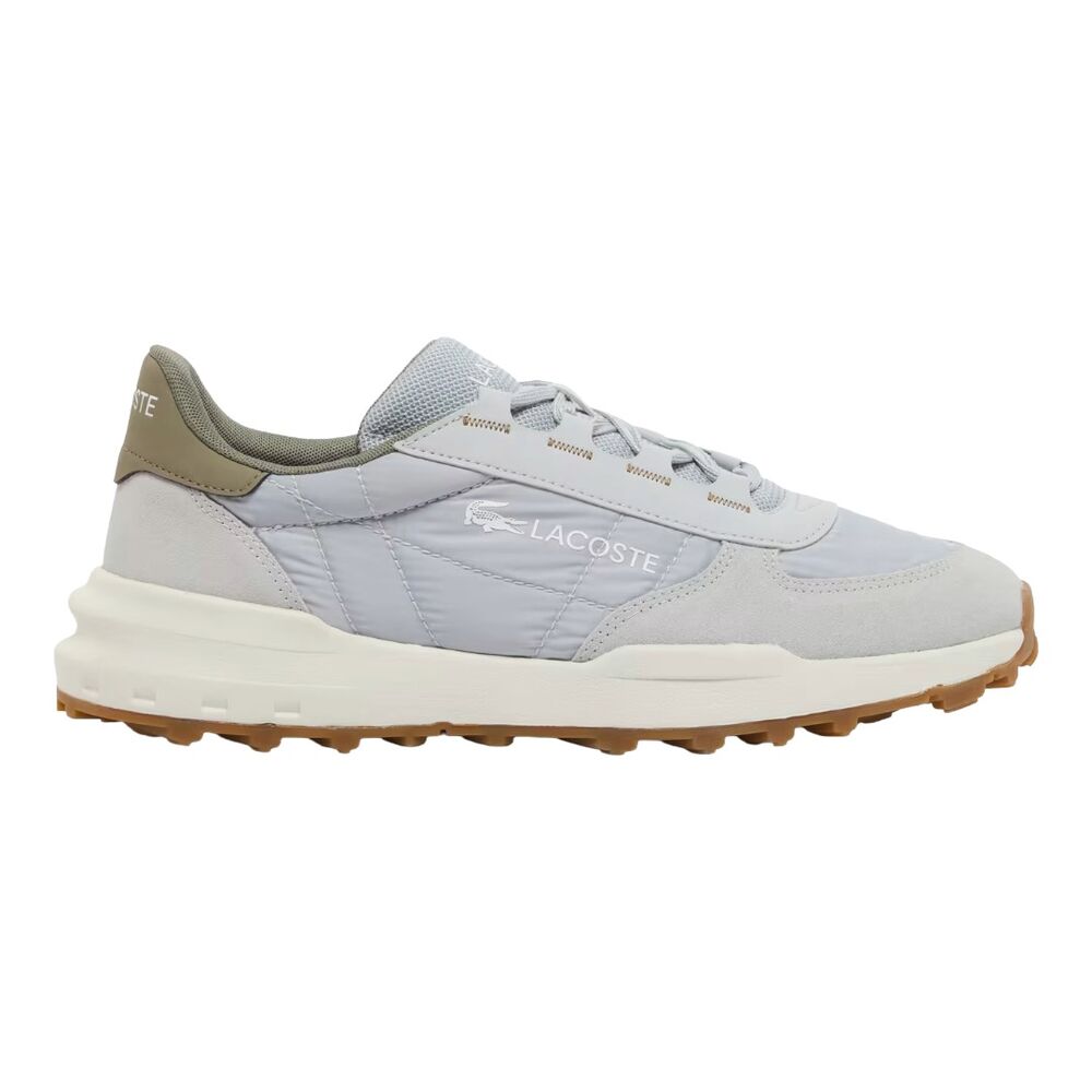 Zapatillas Lacoste Grises Elite Active Evo Light Grey Khaki Cómodas y Ligeras