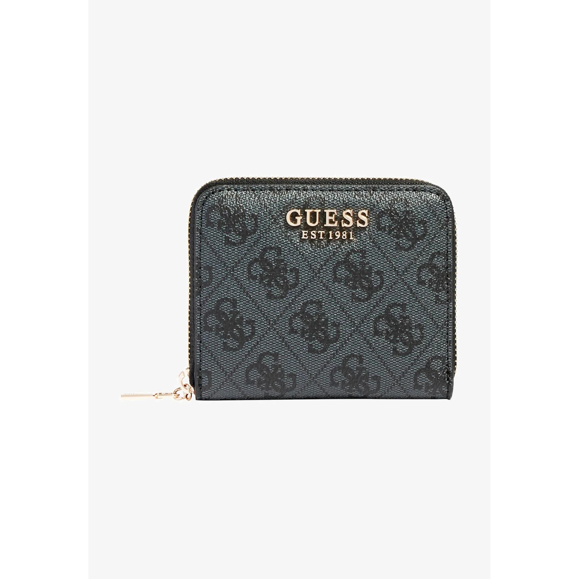 Guess - LAUREL SMALL ZIP AROUND - Monedero - coal logo