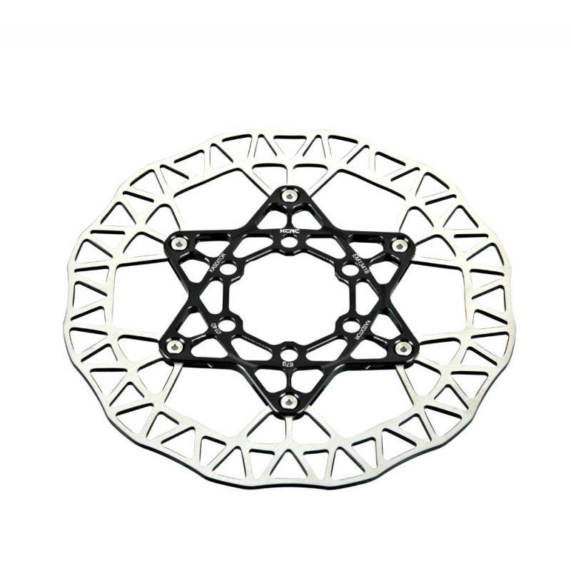 KCNC | Disco De Freno Kasditor  Negro-Plata  - Disco de freno KCNC Kasditor. Material: Aluminio 7075. Excelente disipación del calor. Rápida circulación de aire. Alta potencia de frenado. Peso según