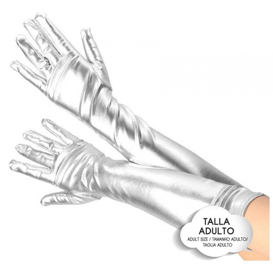 Partilandia Guantes Largos Metalizados para adultos en varios colores