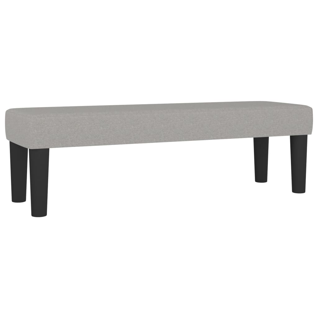 vidaXL Banco de tela 100x30x30 cm en color Gris oscuro/Marrón oscuro/Crema y más