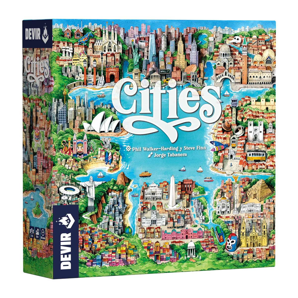 Devir - Cities – Juego De Mesa De Construcción De Ciudades - Juego De Estrategia - +10 Años -  Español