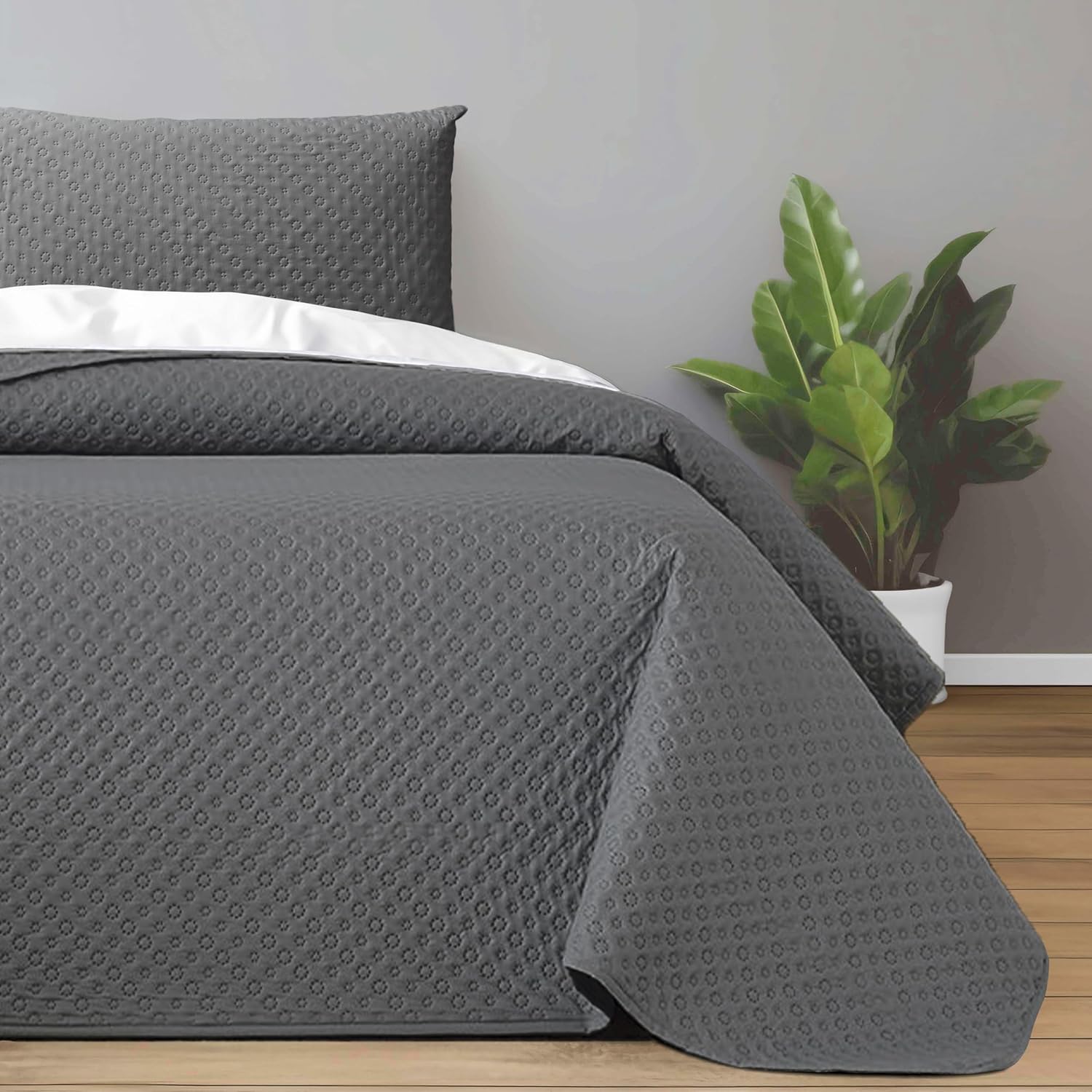 Colcha bouti para Verano y Entretiempo, Colcha para Cama 90/105/135/150, 100% Poliester, Colcha Cubre Cama Fina, Suave, incluye funda de cojin 45x70cm