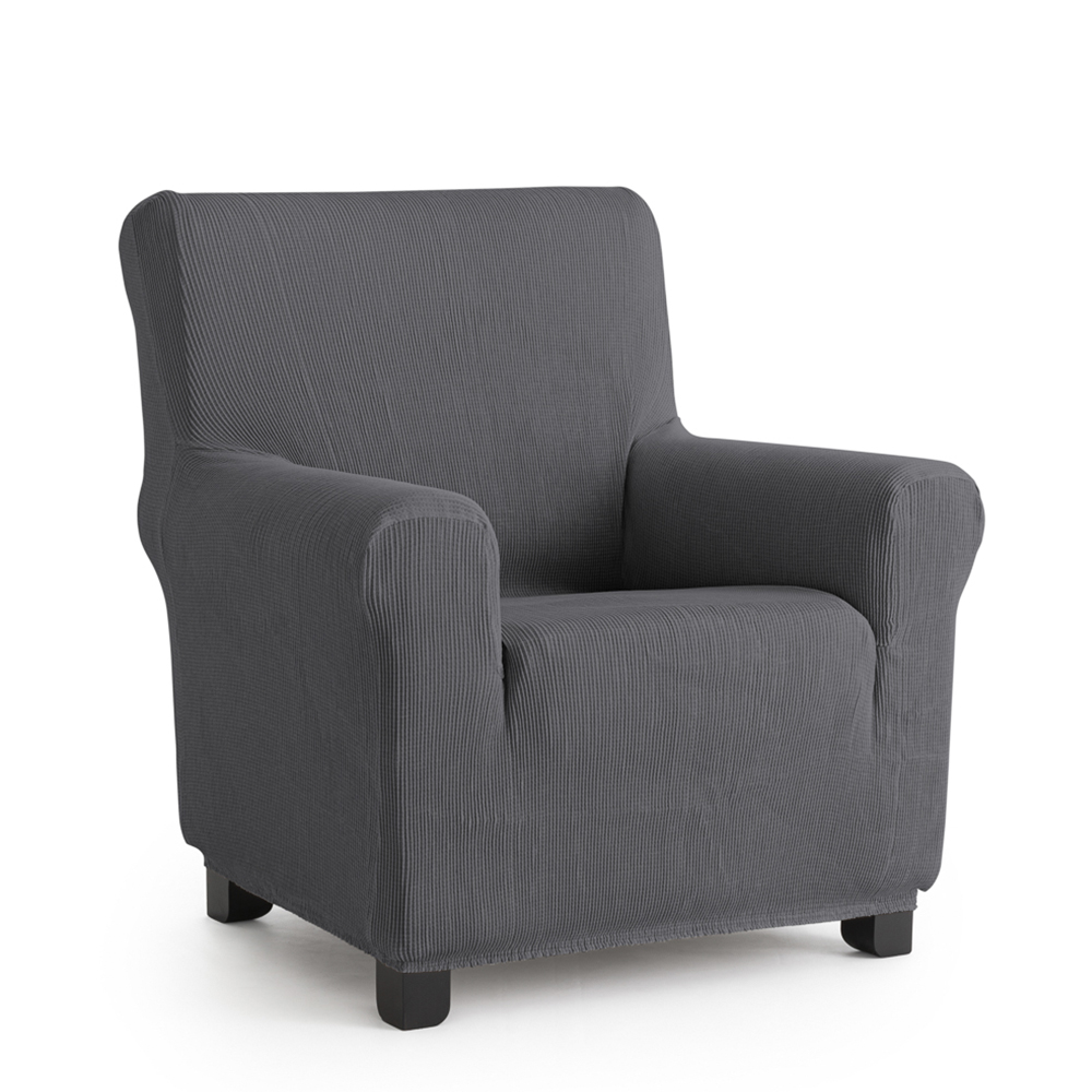 NORDIC HOME Funda de Sillón Elástica Inka – Color Gris