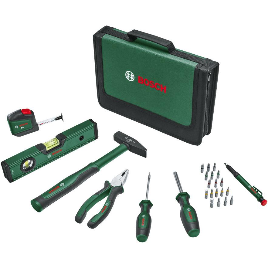 BOSCH 1600A0275J Juego universal de herramientas manuales de 25 piezas