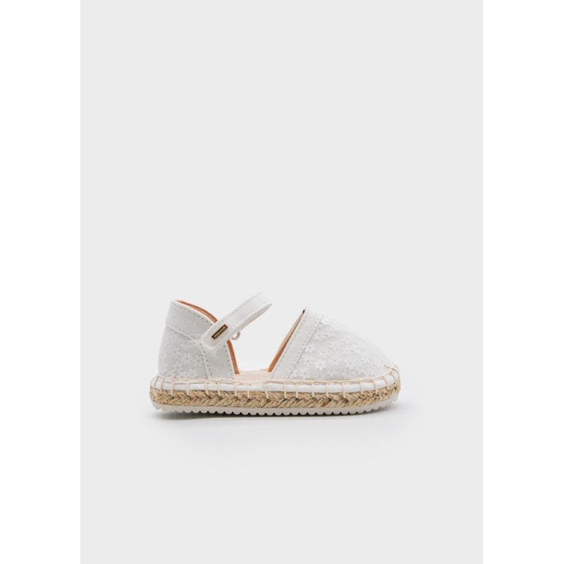 Alpargatas yute niña MAYORAL 47.749 054 PALA TALON YUTE BLANCO 38245 26V