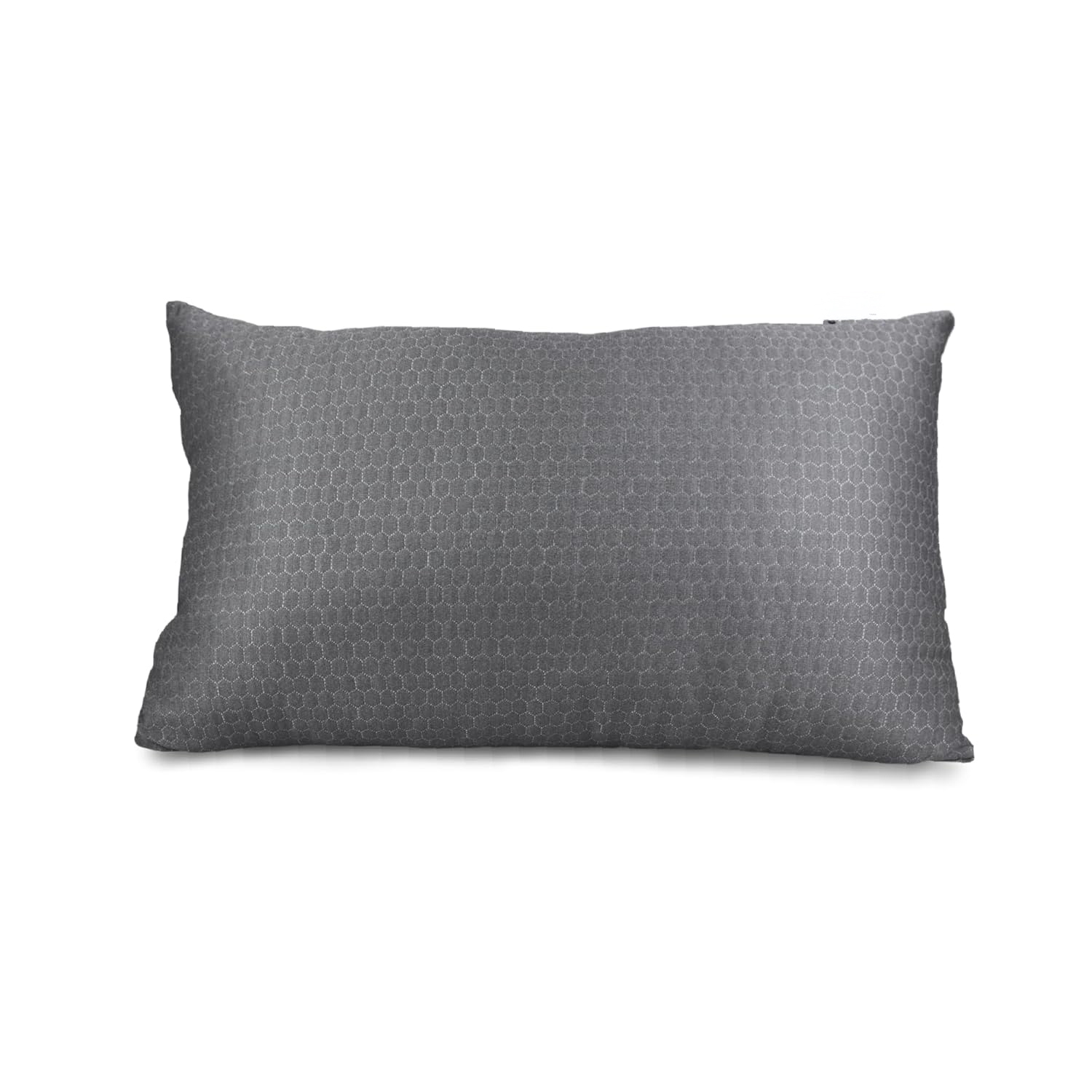 Pack 2 Almohadas de 40x80 cm de Microfibra Gris con Diseño Geométrico | Suave, Elegante y Antialérgica | Estilo Moderno para Dormitorio o Sofá | Almohada Rectangular | Microfibra Gris con Diseño Geométrico | Hipoalergénica y Lavable
