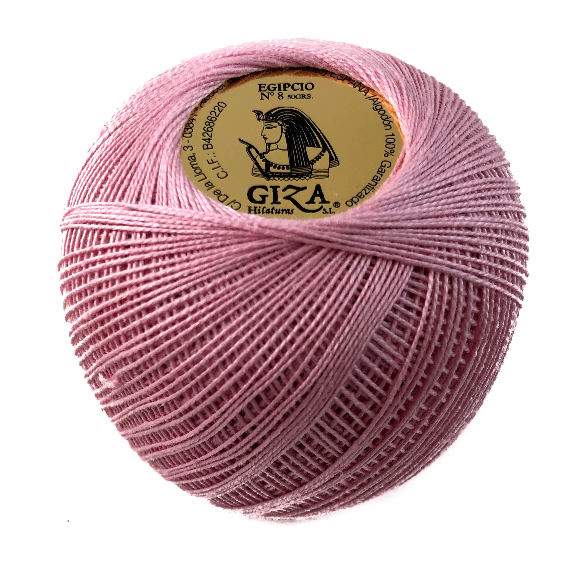 Ovillo de 50g Nº5, Nº8, Nº12 Algodón 100% Giza, Blanco, Crudo y Colores Sólidos - Suave y Resistente - Fabricado en España