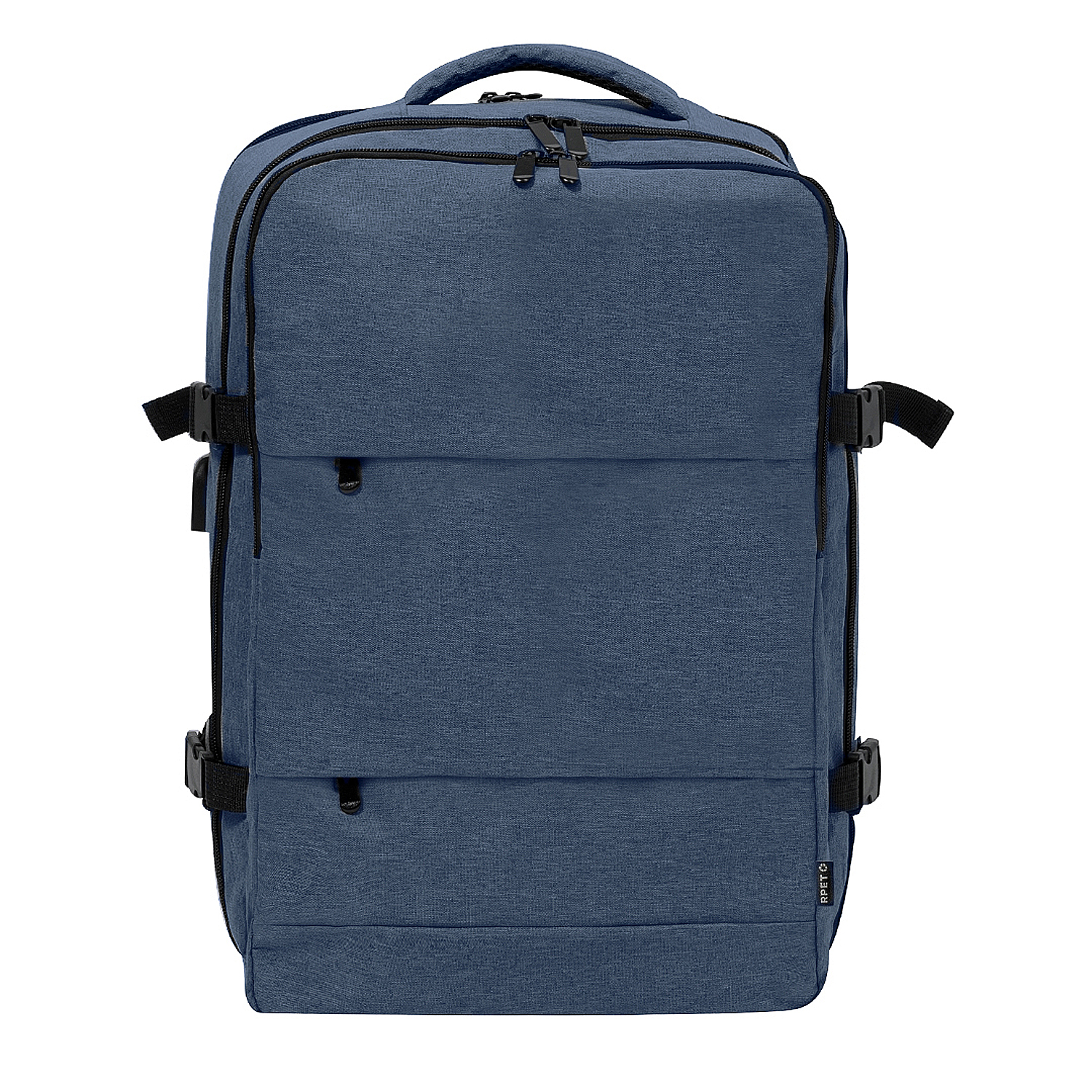 DAM. Mochila viaje conexión USB. Acolchada. Bolsillo Acolchado para Portátil. Compartimento Porta zapatos 33x20x51cm