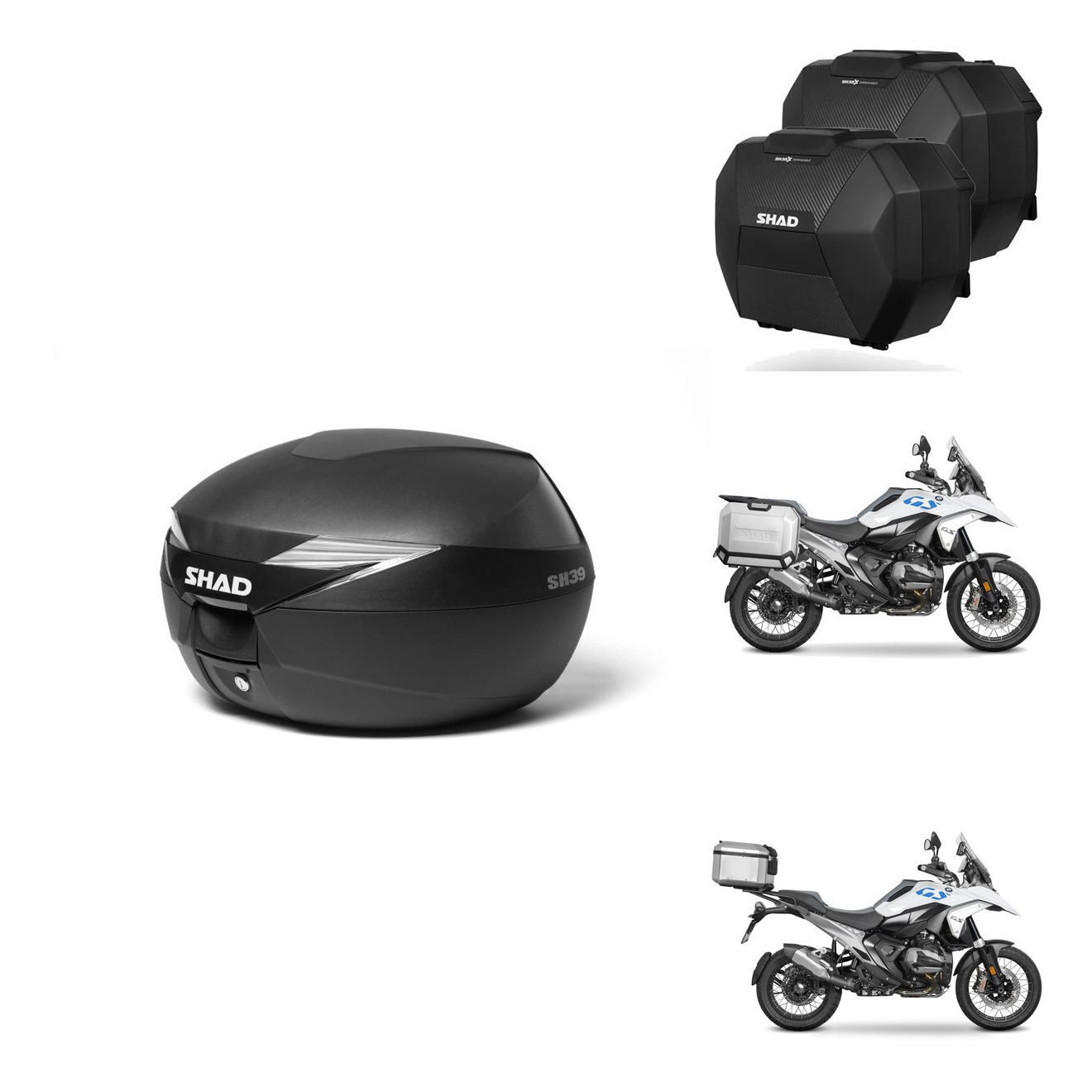 Maletas Sh38x Carbon + Herraje Baul + He KIT-580484