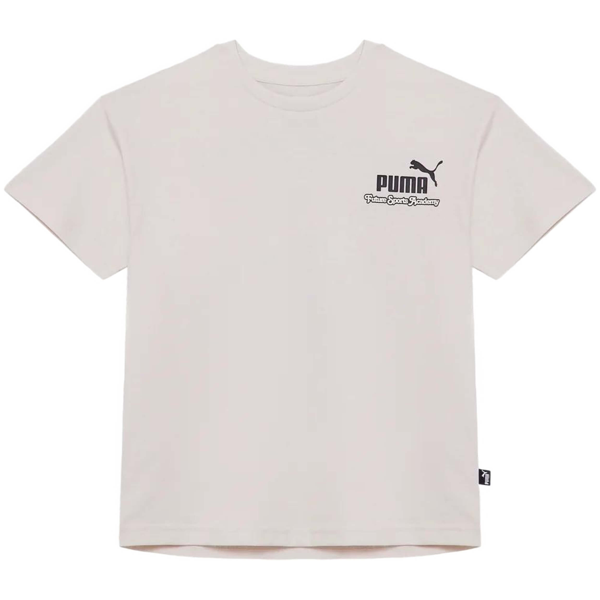 Camisetas De Manga Corta Puma para Niños en color Blanco