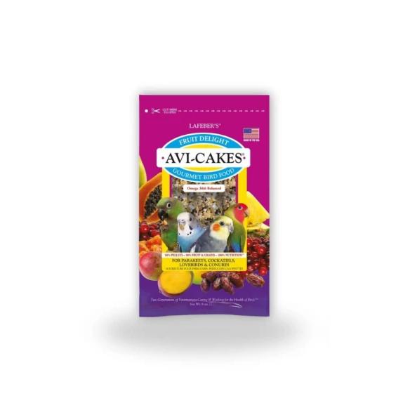 Snacks para Ninfas y Aves Medianas LAFEBER'S AVI-CAKES Delicias de Frutas 227g