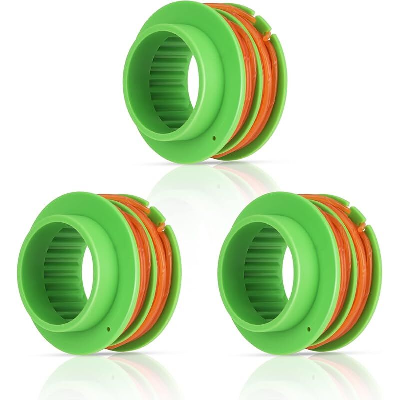 3 carretes para cortadora de césped AS1300, compatibles con EGO ST1500/ST1500-S, desmaleza, alimentación automática, línea de doble torsión