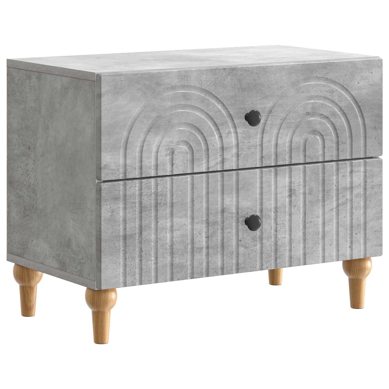 vidaXL Armario de Noche 62 x 34,5 x 48 cm Madera de ingeniería Multicolor