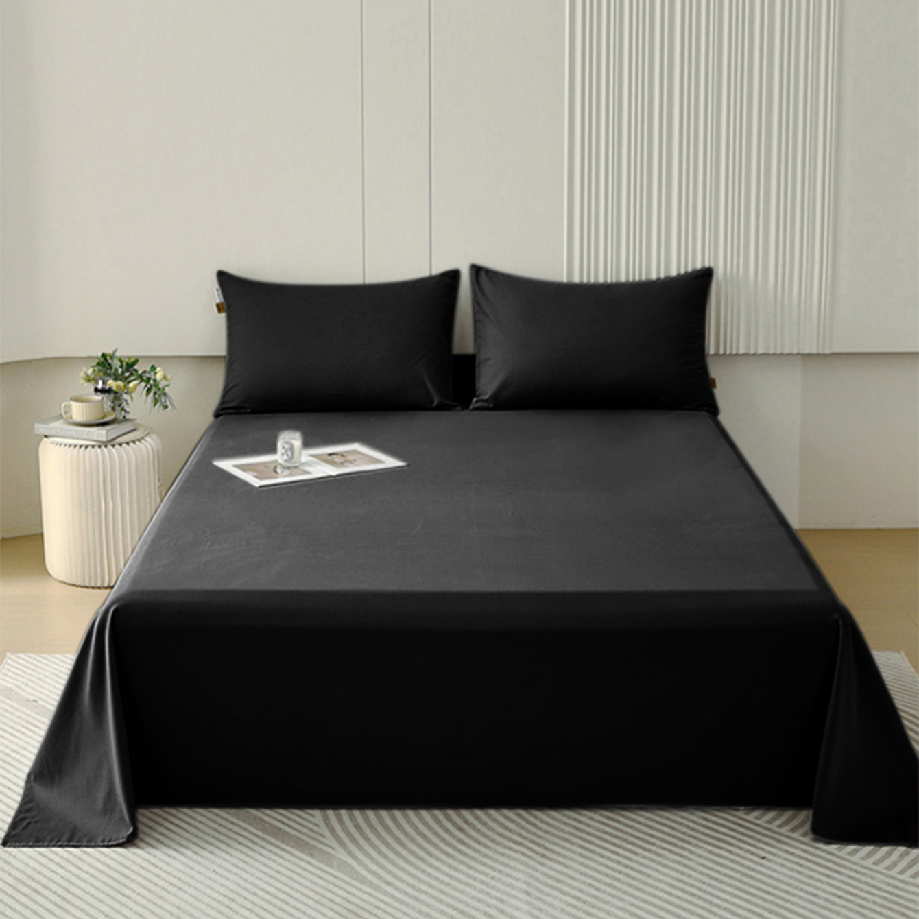 Sábanas premium verano , ropa de cama de 3 piezas, juego de cama de varios tamaños y colores (90/105/135/150/180/200) suave , liso, sin estampados, y sencilla,Sábana Antimanchas para Niños, no se descolora ni pierde brillo. Sábana matrimonial ,Secado Rápi