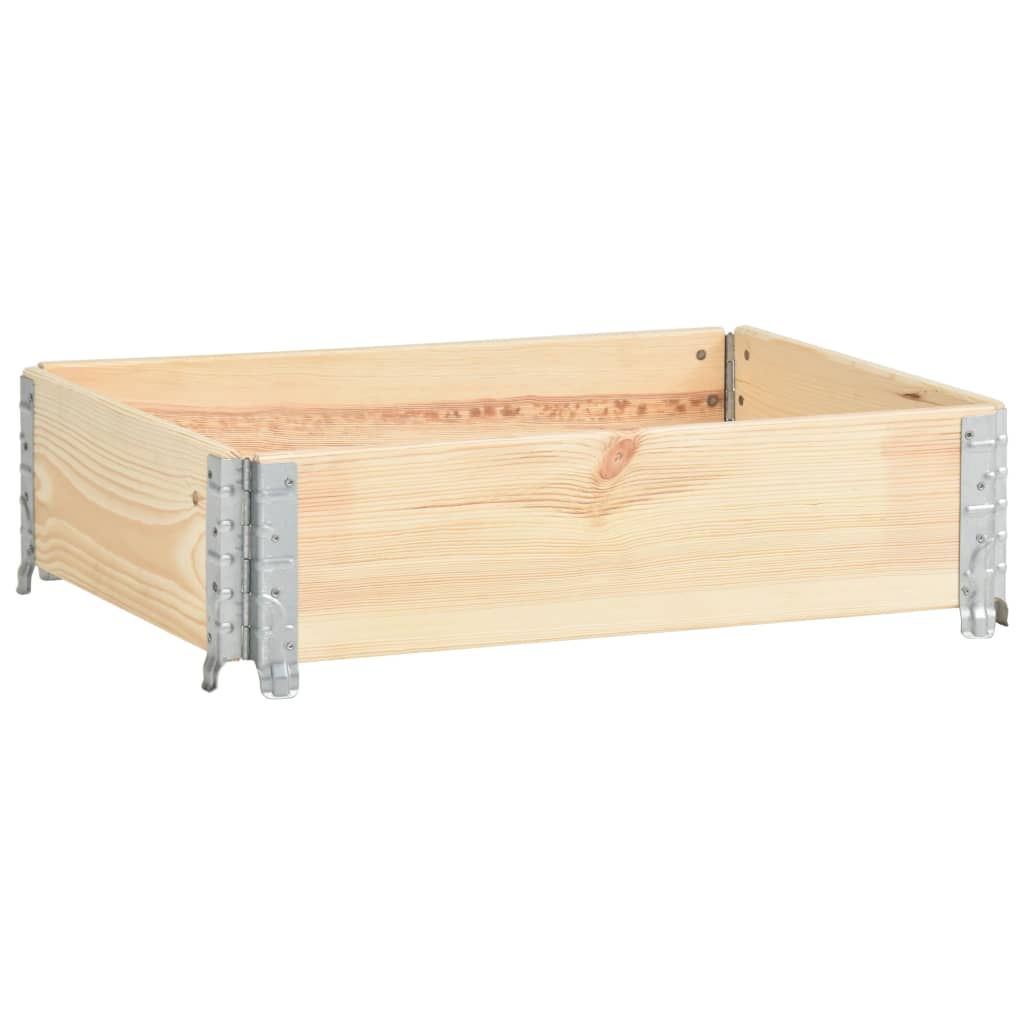 vidaXL Collar de caja de pallet madera maciza de pino 60x80 cm
